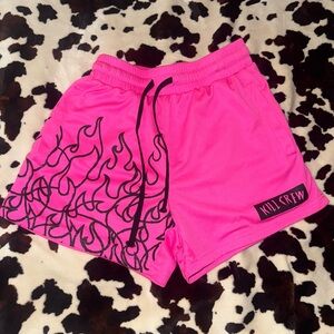 Kill Crew Hot Pink Flame Women's Athletic Shorts